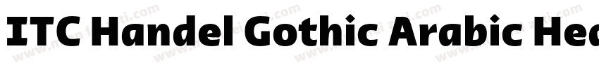 ITC Handel Gothic Arabic Heavy字体转换